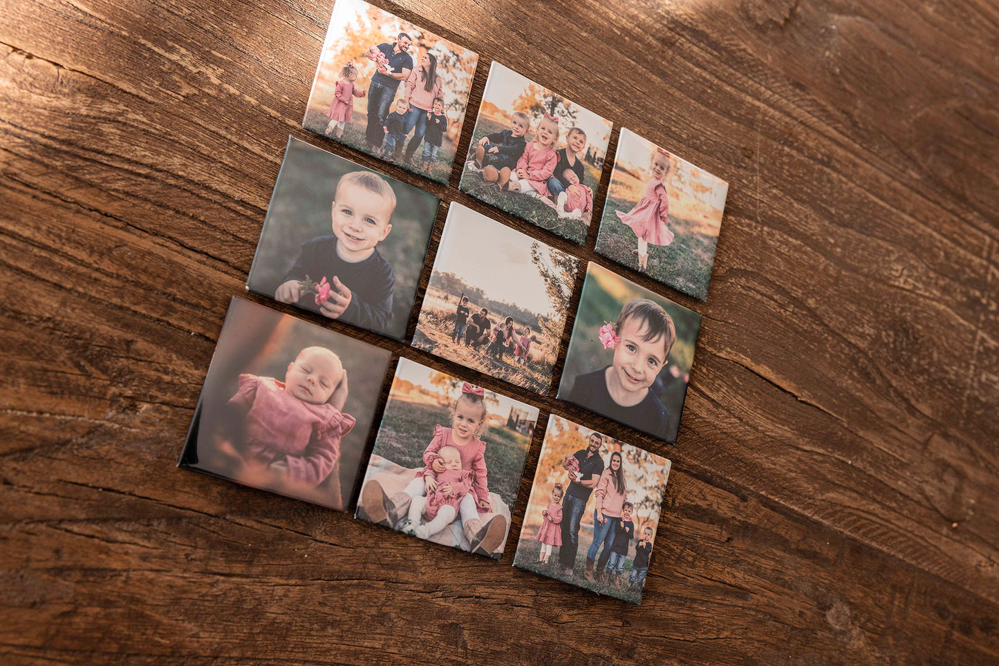 Custom Photo Magnets (Set of 9)